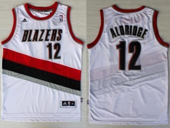 Portland Trail Blazers 12 LaMarcus Aldridge White Revolution 30 Swingman NBA Jerseys
