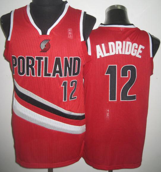 Portland Trail Blazers 12 LaMarcus Aldridge Red Revolution 30 NBA Basketball Jerseys Cheap