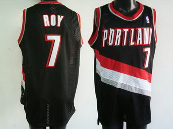 Portland Trail Blazers 7 Roy black jerseys