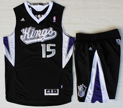 Sacramento Kings 15 DeMarcus Cousins Black Revolution 30 Swingman NBA Suits
