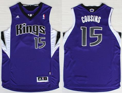 Sacramento Kings 15 DeMarcus Cousins Purple Revolution 30 Swingman NBA Jerseys