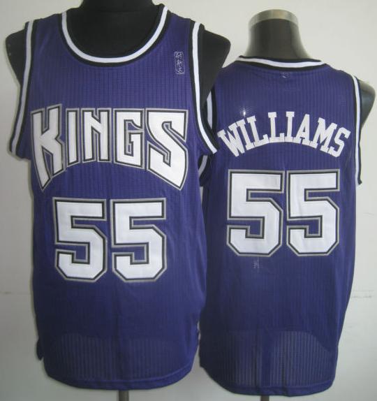 Sacramento Kings 55 Jason Williams Purple Revolution 30 NBA Jerseys Cheap