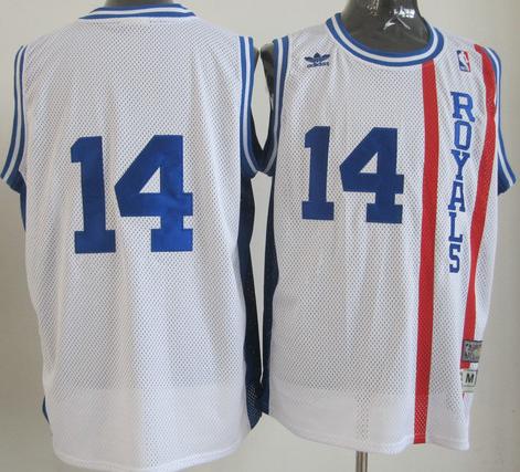 Cincinati Royals #14 Oscar Robertson White Throwback Swingman NBA Jerseys