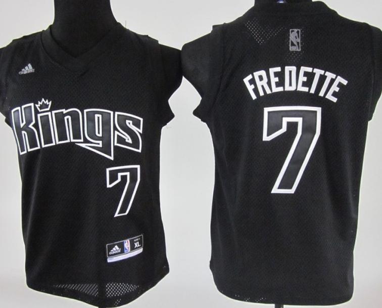 Sacramento Kings 7 Jimmer Fredette Black Jersey