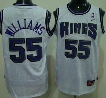 Sacramento Kings 55 Williams White Swingman Jersey