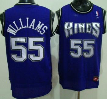 Sacramento Kings 55 Williams Purple Swingman Jersey