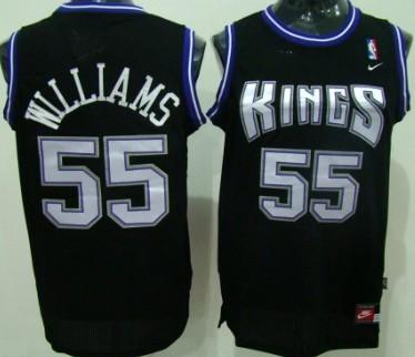 Sacramento Kings 55 Williams Black Swingman Jersey Cheap