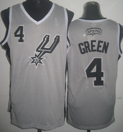 San Antonio Spurs 4 Danny Green Grey Revolution 30 NBA Jersey San Antonio Spurs 4 Danny Green Grey Revolution 30 NBA Jersey