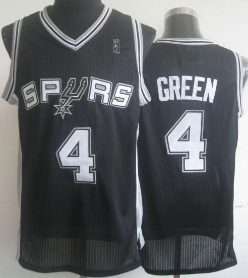 San Antonio Spurs 4 Danny Green Black Revolution 30 NBA Jersey