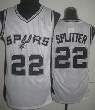 San Antonio Spurs 22 Tiago Splitter White Revolution 30 NBA Jersey