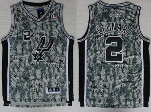 San Antonio Spurs 2 Kawhi Leonard Camo Revolution 30 Swingman NBA Jerseys