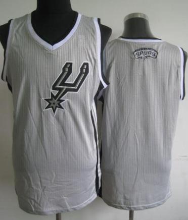 San Antonio Spurs Blank Grey Revolution 30 NBA Jerseys Cheap