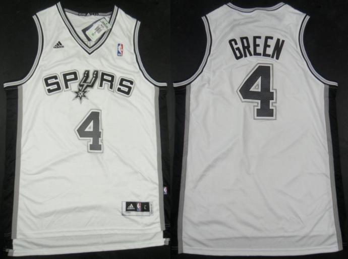 San Antonio Spurs 4 Danny Green White Revolution 30 Swingman NBA Jerseys Cheap