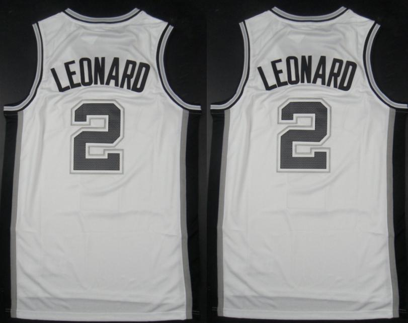 San Antonio Spurs 2 Kawhi Leonard White Revolution 30 Swingman NBA Jerseys Cheap