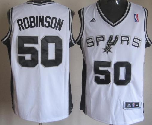 San Antonio Spurs 50 David Robinson White Throwback NBA Jerseys Cheap