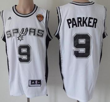 San Antonio Spurs 9 Tony Parker White Revolution 30 Swingman 2013 Finals Patch NBA Jerseys Cheap