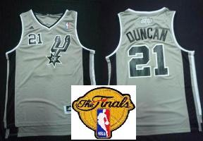 San Antonio Spurs 21 Tim Duncan Grey Revolution 30 Swingman 2013 Finals Patch NBA Jerseys Cheap