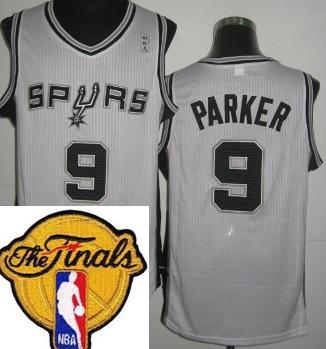 San Antonio Spurs 9 Tony Parker White Revolution 30 2013 Finals Patch NBA Jerseys Cheap
