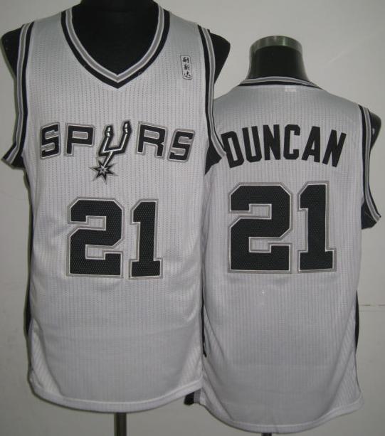 San Antonio Spurs 21 Tim Duncan White Revolution 30 NBA Jerseys Cheap