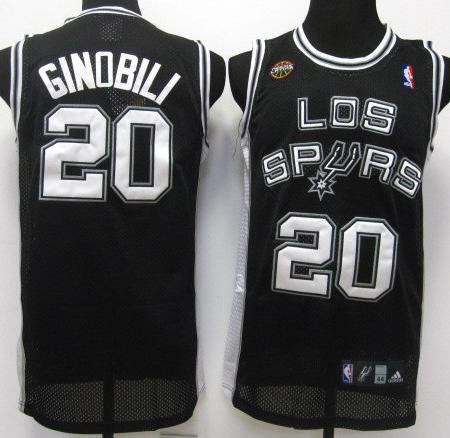 San Antonio Spurs 20 Manu Ginobili Black Latin Nights Jersey Cheap