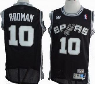 San Antonio Spurs #10 Dennis Rodman Black Throwback NBA Jerseys Cheap