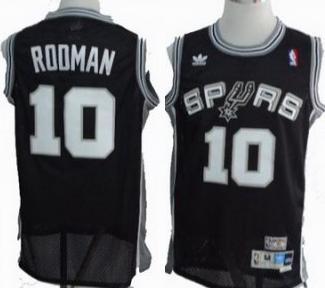 San Antonio Spurs #10 Dennis Rodman Black Throwback NBA Jerseys
