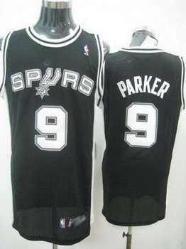 San Antonio Spurs 9 Tony Parker black jerseys Cheap