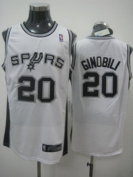 San Antonio Spurs 20 Manu Ginobili white jerseys Cheap