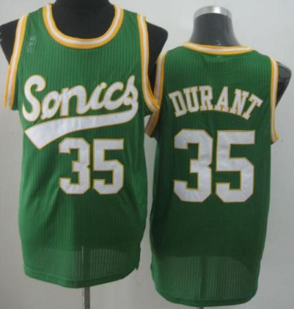 Seattle Supersonic 35 Kevin Durant Green Revolution 30 NBA Basketball Jerseys Cheap