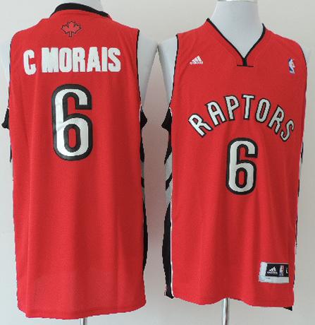 Toronto Raptors 6 Carlos Morais Red Revolution 30 Swingman NBA Jersey Cheap