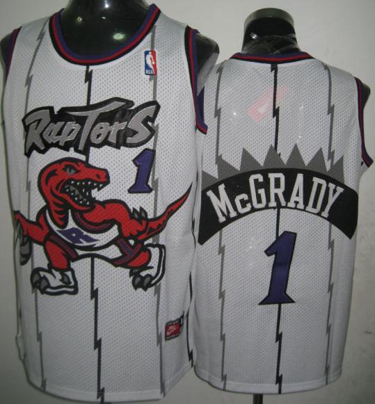 Toronto Rapters 1 McGrady White Jersey Cheap