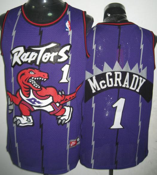 Toronto Rapters 1 McGrady Purple NBA Jersey Cheap