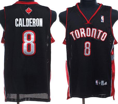 Toronto Rapters 8 Jose Calderon Black Jersey Cheap