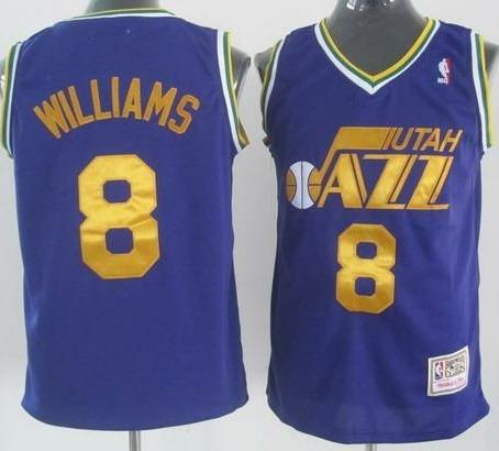 Utah Jazz 8 Deron Williams Blue NBA Jersey