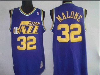 Utah Jazz 32 Mlone Purple Swingman Jerseys