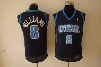 Utah Jazz 8 williams blue swingman jerseys