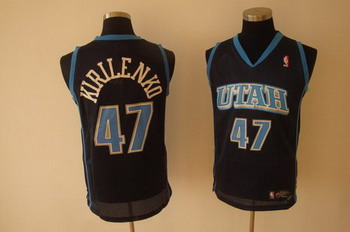 Utah Jazz 47 KIRLENKO blue SWINGMAN jerseys