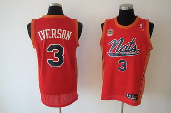 Utah Jazz 3 IVERSON red SWINGMAN jerseys