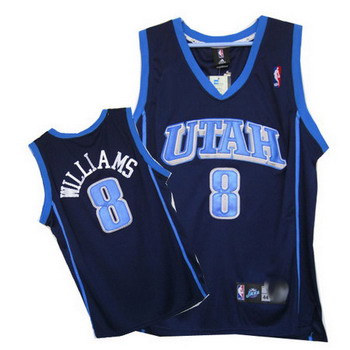 Utah Jazz 8 williams blue erseys