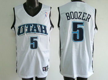 Utah Jazz 5 BOOZER white jerseys Cheap