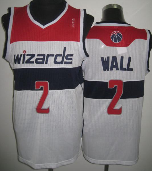 Washington Wizards 2 John Wall White Revolution 30 NBA Jerseys