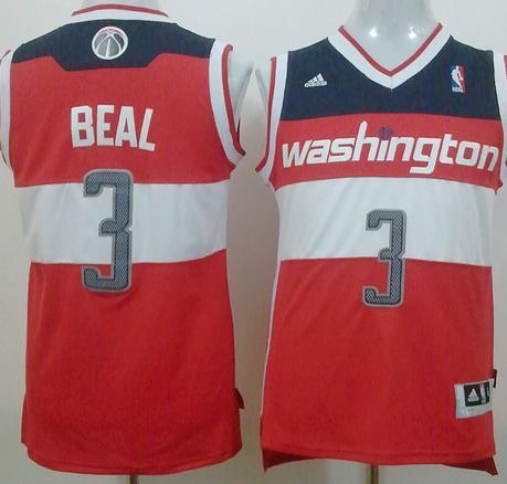 Washington Wizards 3 Bradley Beal Red Revolution 30 Swingman NBA Jerseys