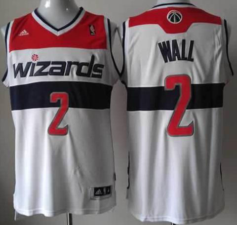 Washington Wizards 2 John Wall White Revolution 30 Swingman NBA Jerseys Cheap