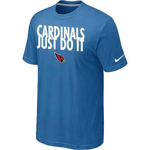 Nike Arizona Cardinals Just Do It light Blue NFL T-Shirt Cheap