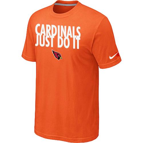 Nike Arizona Cardinals Just Do It Orange NFL T-Shirt Cheap