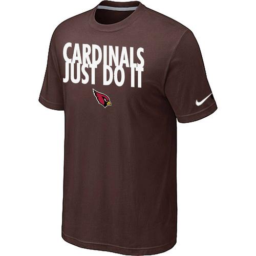 Nike Arizona Cardinals Just Do It Brown NFL T-Shirt Cheap