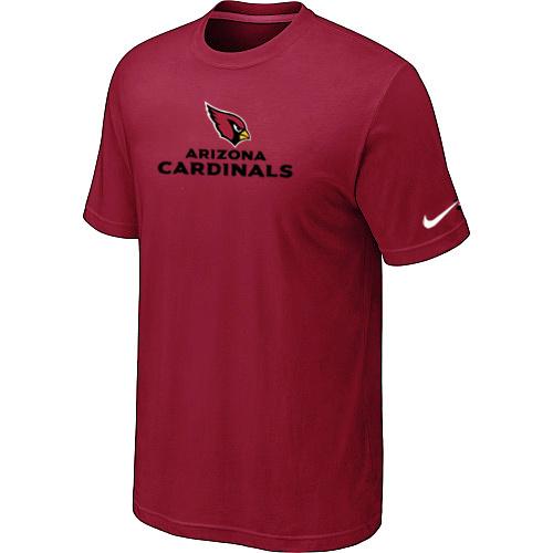Nike Arizona Cardinals Authentic Logo T-Shirt Red Cheap