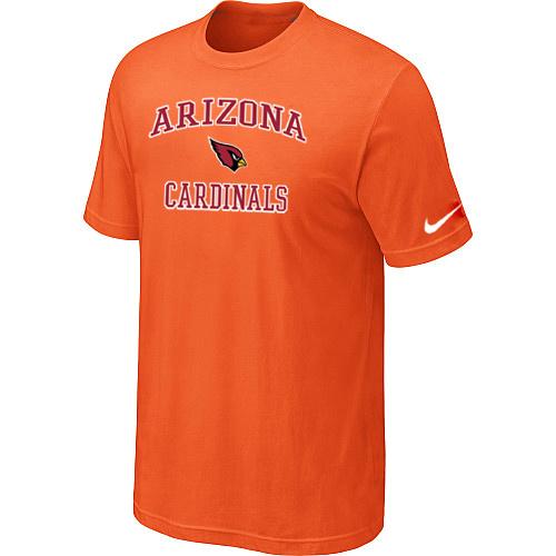 Arizona Cardinals Heart & Soul T-Shirt Orange Cheap