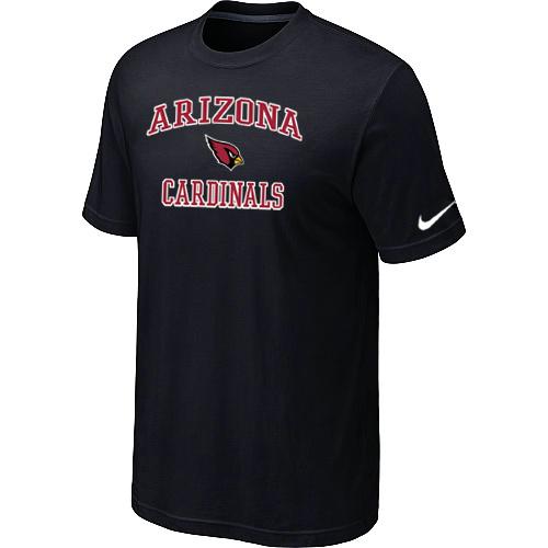 Arizona Cardinals Heart & Soul T-Shirt Black Cheap