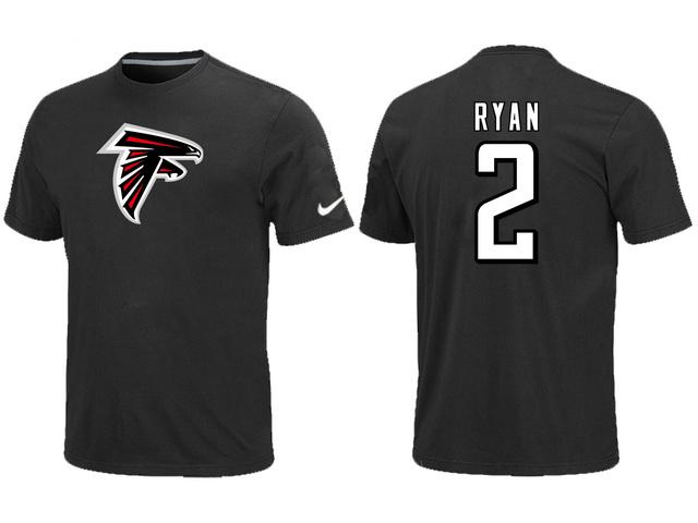 Nike Atlanta Falcons 2 ryan Name & Number Black NFL T-Shirt Cheap